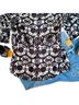 Da-Nang 100% Silk Tie-dye Black Gray Blouse Size XS - photo 10