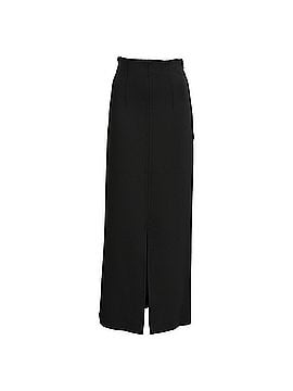 Max Mara Max Mara Leisure Slit Maxi Skirt in Black Polyester (view 1)