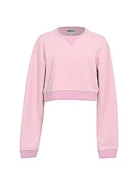 Loewe Loewe Anagram Cut Out Sweatshirt in Pink Cotton (view 1)