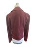 Calvin Klein 100% Faux Suede Solid Red Burgundy Gold Jacket Size M - photo 2
