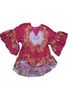 Free People Red Ivory Long Sleeve Blouse Size S - photo 4