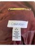 Calvin Klein 100% Faux Suede Solid Red Burgundy Gold Jacket Size M - photo 3