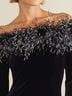 Cachet 90% Polyester 10% Spandex 100% Other Solid Black Cocktail Dress Size 6 - photo 5