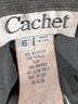 Cachet 90% Polyester 10% Spandex 100% Other Solid Black Cocktail Dress Size 6 - photo 3
