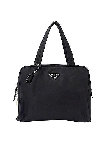 Prada Prada handbag for women, brand name, nylon, black, logo. (view 1)