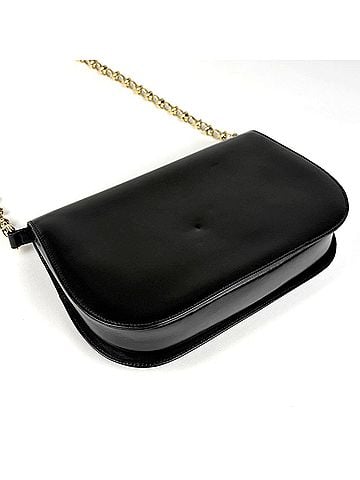 Gucci Gucci chain shoulder bag 0044060473, Old leather, black, women's. (view 2)