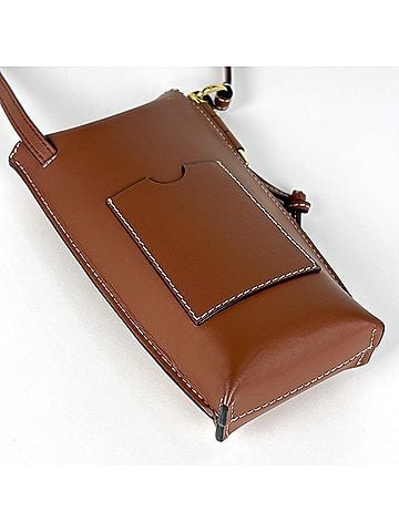 Loewe Loewe Gate Pocket Shoulder Bag, Anagram, Crossbody, Leather, Brown, Women's (view 2)
