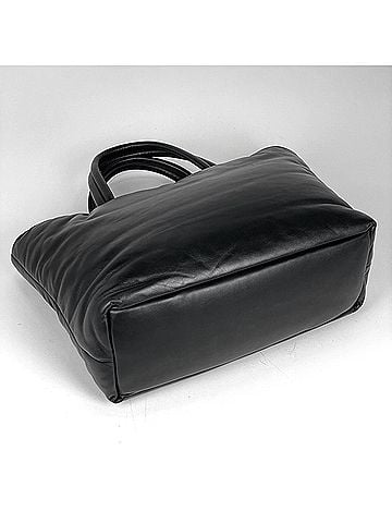 Saint Laurent Saint Laurent logo tote bag, leather, black, 756269, women's. (view 2)