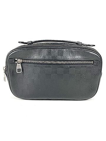 Louis Vuitton LOUIS VUITTON N41288 Damier Infini Ambrelle 2-Way Handbag, Belt Bag, Body Leather, Men's and Women's, Onyx Black (view 1)