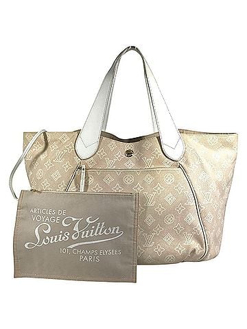 Louis Vuitton LOUIS VUITTON M95986 Monogram Beach Line Caba Ipanema GM Handbag with Pouch, Shoulder Bag, Canvas Leather, Women's, Pink Beige (view 1)