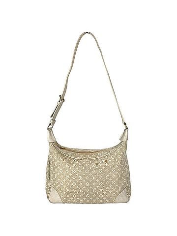 Louis Vuitton LOUIS VUITTON M95317 Monogram Mini Lin Boulogne Shoulder Bag, Canvas, Women's, Beige (view 1)