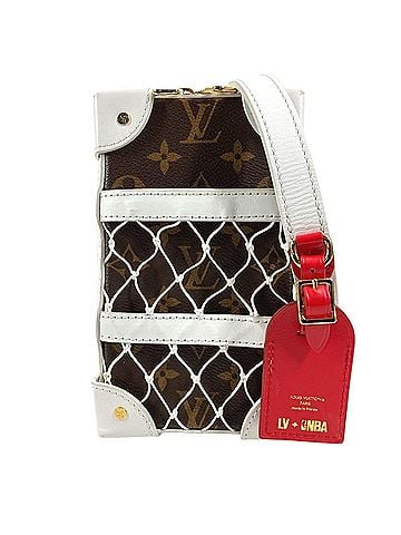 Louis Vuitton LOUIS VUITTON M80102 LV × NBA Soft Trunk Phone Box Crossbody Bag Pouch Shoulder Monogram Canvas Leather Men's Women's Brown (view 1)