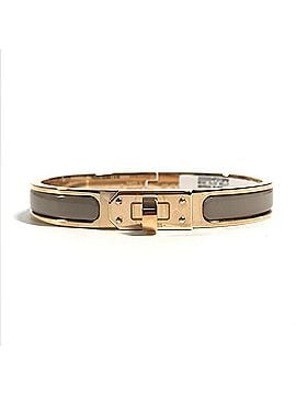 Hermès HERMES Mini Click Kelly PM Accessory Jewelry Bracelet Metal Men's Women's Marron Glacé Beige Like New (view 2)
