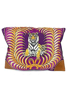 Hermès HERMES Silky City MM Tiger Bag - Crossbody Handbag with Pouch Silk Leather Men's &amp; Women's Purple (view 2)
