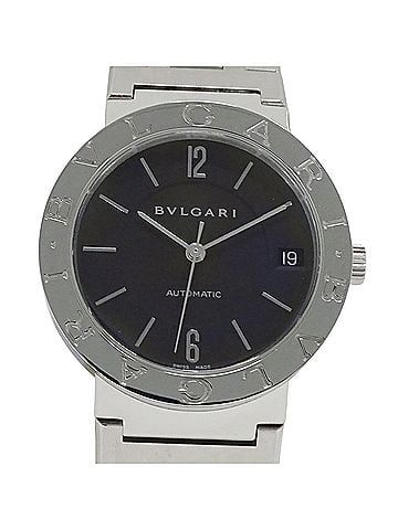 Bvlgari Bulgari BVLGARI Boys' Watch, Brand: Date Automatic AT Stainless Steel SS BB33SS Silver Black (view 2)