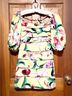 PatBO 100% Polyester Floral Yellow Pink Cocktail Dress Size 2 - photo 5
