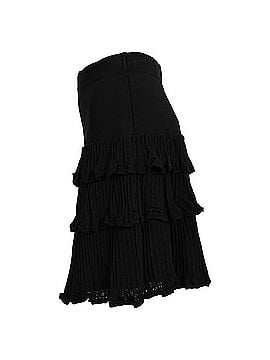 Sandro Sandro Ruffle Tiered Mini Skirt in Black Viscose (view 2)