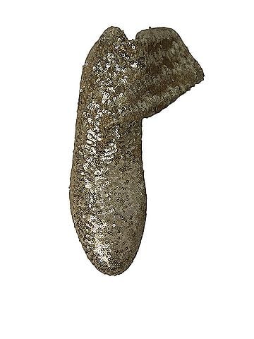 Dolce & Gabbana Gold Sequined Short Boots Stretch Women's Shoes (view 2)