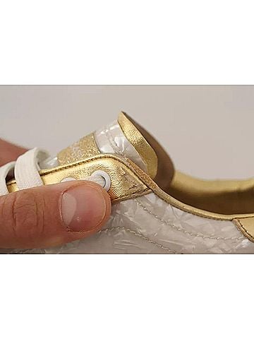 Dolce & Gabbana White Portofino Mother Of Pearl Sneakers Casual Women's Shoes (view 2)