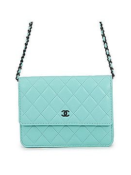 Chanel Chanel wallet, chain Matelassé, Coco Mark, lambskin, CHANEL WALLET (view 1)