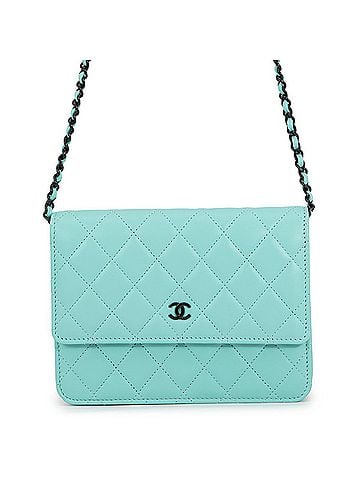 Chanel Chanel wallet, chain Matelassé, Coco Mark, lambskin, CHANEL WALLET (view 1)