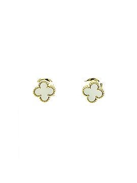 Van Cleef & Arpels Van Cleef &amp; Arpels Sweet Alhambra Mother Of Pearl Yellow Gold (18K) Stud Earrings Gold (view 1)