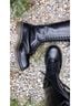 Dr. Martens 100% Leather Black Boots Size 8 - photo 6
