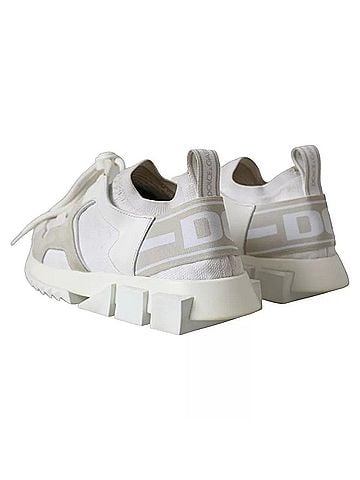 Dolce & Gabbana White Mesh Sorrento Trekking Sneakers Women's Shoes (view 2)