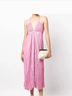 A.L.C. 100% Polyester Pink Casual Dress Size 12 - photo 4