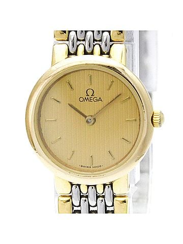Omega OMEGA De Ville Quartz Gold Plated Quartz Ladies Watch 795.0897 (view 1)