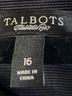 Talbots 70% Viscose 30% Cotton 100% Polyester Solid Black Cocktail Dress Size 16 - photo 3