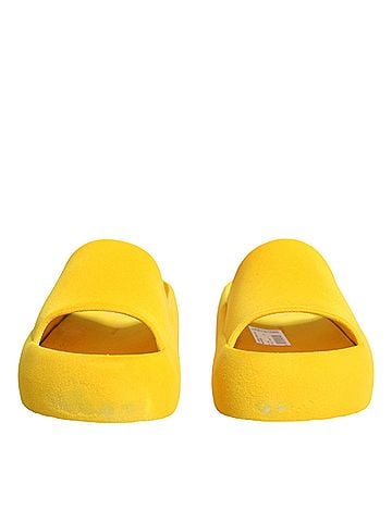 Dolce & Gabbana Yellow Rubber Slides Sandals Beachwear Women's Shoes (view 2)