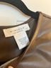 Kirious 100% Polyester Brown Faux Leather Top Size L - photo 3