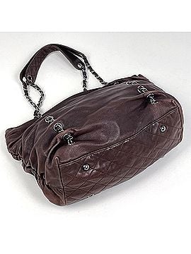 Chanel Chanel Coco Mark Chain Tote Bag Shoulder Leather Brown Women's (view 2)
