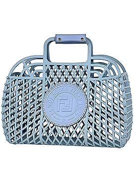 Fendi Fendi FENDI Basket Bag Medium Handbag Plastic Light Blue 8BH389 Women's (view 1)