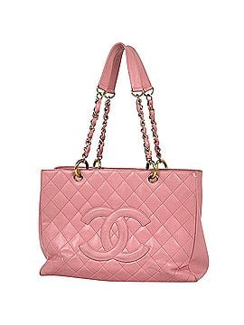 Chanel Chanel Coco Mark Chain Tote Bag Shoulder Matelassé GST Caviar Skin Pink A50995 Women's (view 1)