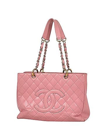 Chanel Chanel Coco Mark Chain Tote Bag Shoulder Matelassé GST Caviar Skin Pink A50995 Women's (view 1)