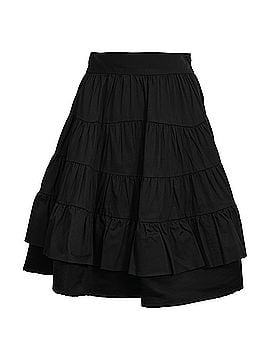 Sandro Sandro Tiered Mini Skirt in Black Cotton (view 1)
