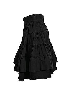 Sandro Sandro Tiered Mini Skirt in Black Cotton (view 2)