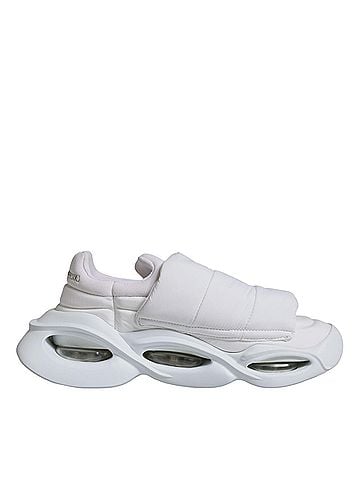 Dolce & Gabbana White Padded Fabric Low Top Sneakers Women's Shoes (view 1)