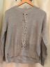Michael Kors Solid Gray Black Cashmere Pullover Sweater Size S - photo 5