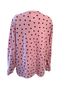 Croft & Barrow Polka Dots Pink Long Sleeve Top Size 2X - photo 2