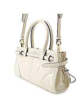 Prada Prada Bonnie Mini Leather Triangle Handbag 1BA486 PRADA 2-way Shoulder Bag White Women's (view 2)