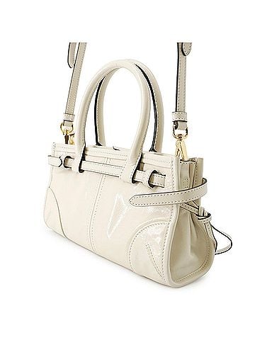 Prada Prada Bonnie Mini Leather Triangle Handbag 1BA486 PRADA 2-way Shoulder Bag White Women's (view 2)