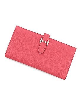 Hermès Hermes Bearn Soufflé Long Wallet, Rose Azalee, Chevre Mysore, U Stamp. (Hermes wallet, long HERMES WALLET) (view 1)