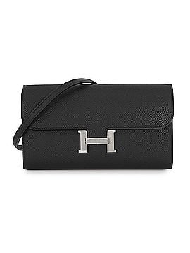 Hermès Hermes Constance To Go Long Wallet, Black Epsom Leather, G Stamp, Shoulder HERMES WALLET (view 1)