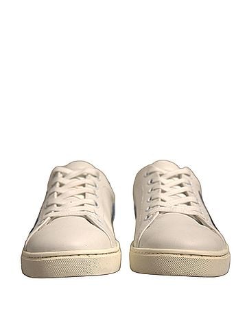 Dolce & Gabbana White Suede Leather Low Top Sneakers Women's Shoes (view 2)