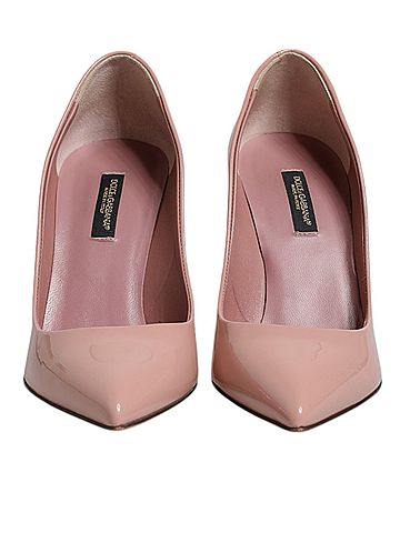 Dolce & Gabbana Pink Patent Leather Stiletto Heel Pumps Women's Shoes (view 2)