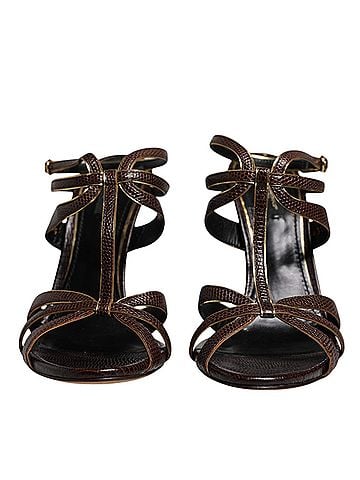 Dolce & Gabbana Bordeaux Ankle Strap Heels Sandals Women's Shoes (view 2)