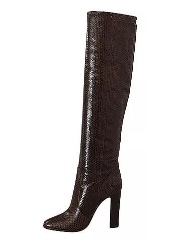 Dolce & Gabbana Brown Exotic Leather Heels High Boots Women's Shoes (view 2)